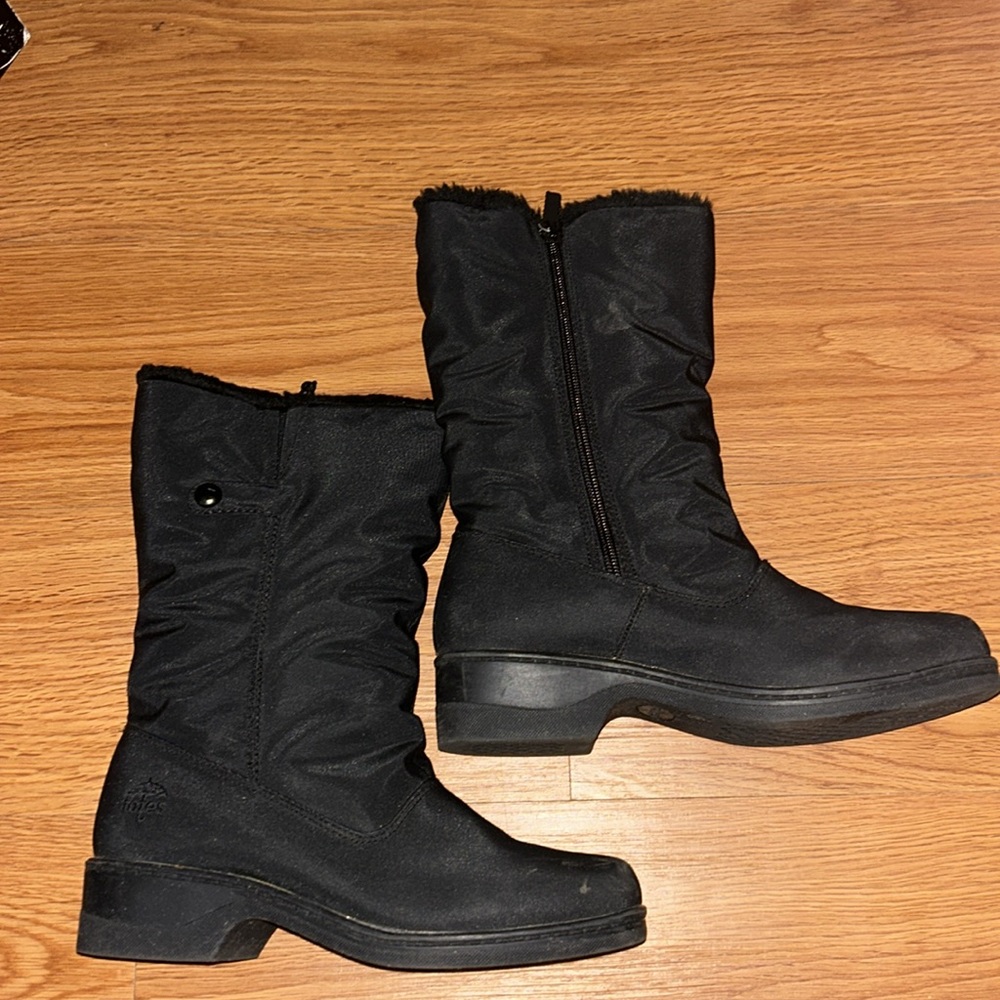 Totes Black Waterproof Winter Boots